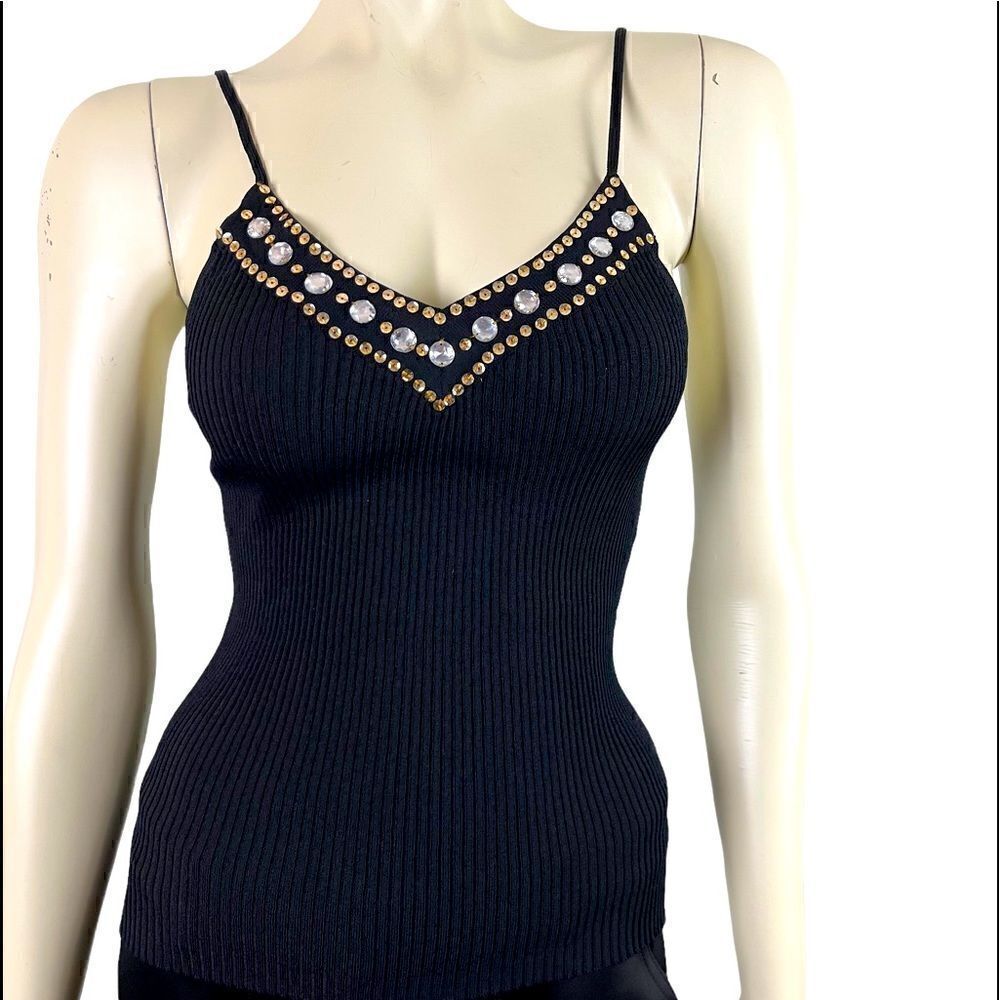 Black Papaya Embellished Tank 